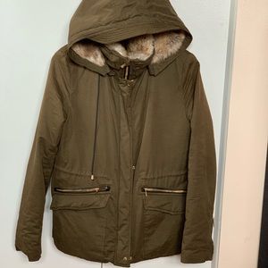 Zara Short Parka/Coat with Fur Lining